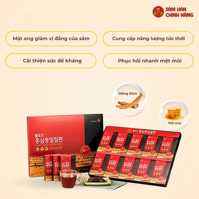 sâm lát mỏng hàn quốc 200g daedong thơm ngon