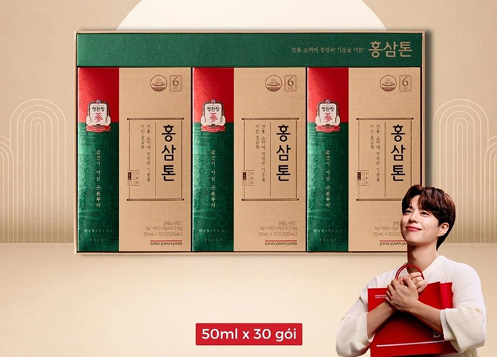 nước hồng sâm tonic original 30 gói hàn quốc