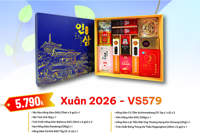 Quà Tặng Quà Biếu Hồng Sâm Tết 2026 - VS579