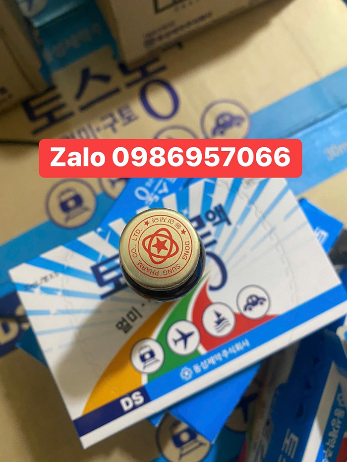 nước chống say tàu xe Dongsung Toslong Solution dạng chai 30ml