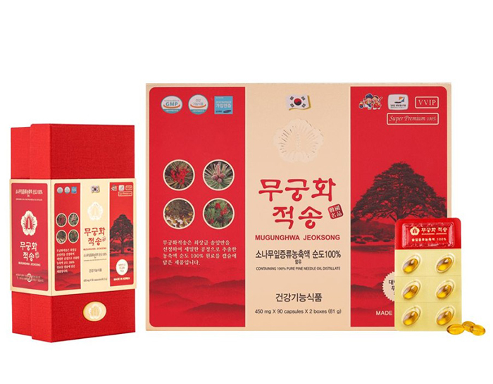 tinh dầu thông đỏ hàn quốc mugunghwa 180 viên cao cấp