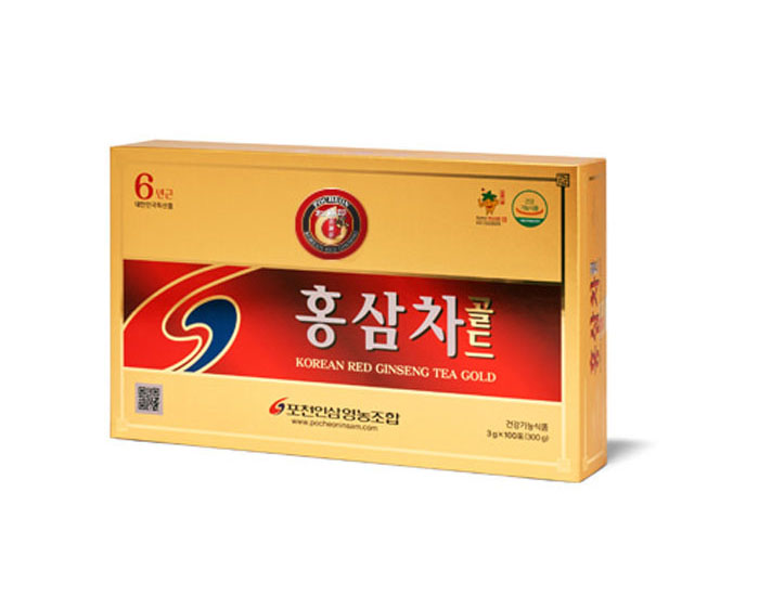 trà hồng sâm hòa tan pocheon 100 gói hàn quốc