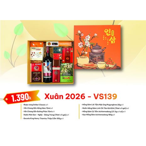Quà Tặng Quà Biếu Hồng Sâm Tết 2026 - VS139