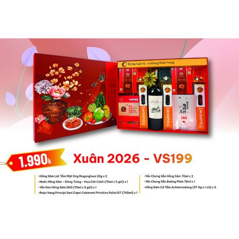 Quà Tặng Quà Biếu Hồng Sâm Tết 2026 - VS199