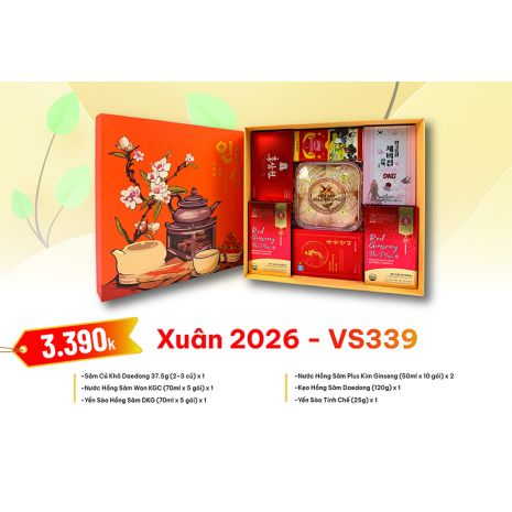 Quà Tặng Quà Biếu Hồng Sâm Tết 2026 - VS339