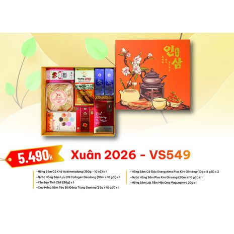 Quà Tặng Quà Biếu Hồng Sâm Tết 2026 - VS549
